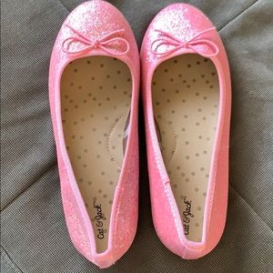 EUC Cat & Jack girls sparkly flats